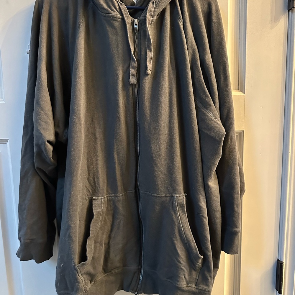 Torrid Charcoal Zip-Up Sweater